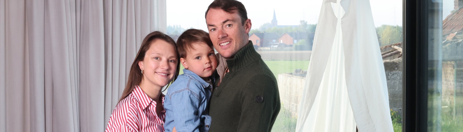 Bekende Ouder Yves Lampaert met gezin