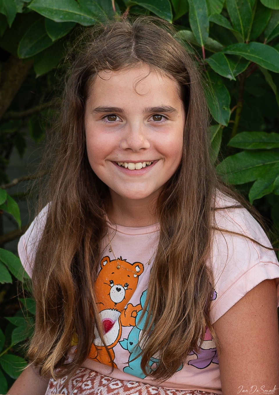 Portret van kleindochter Nena door Opa Jan