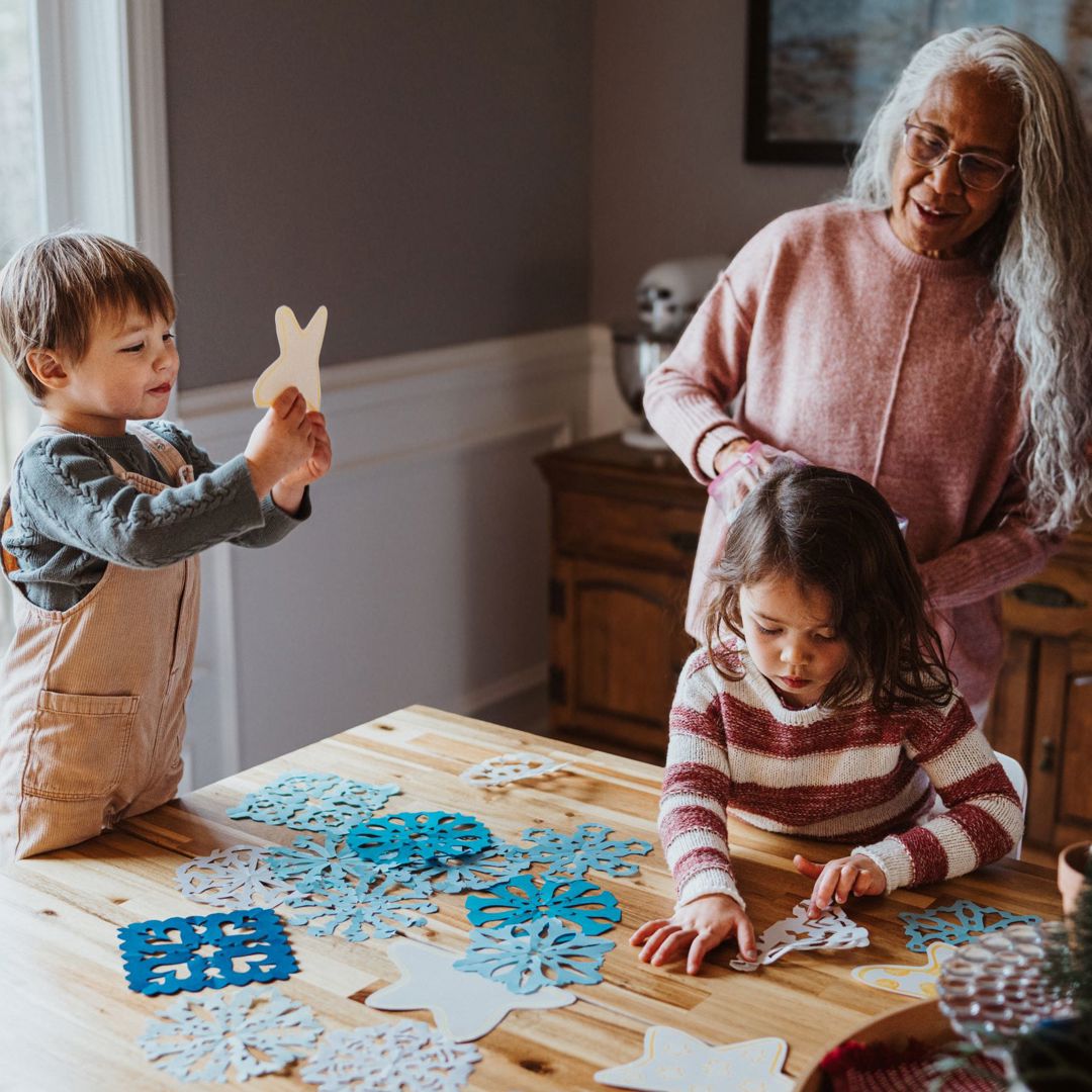 Grootouder Doelgroep Winter Knutselen Binnen Kleinkinderen