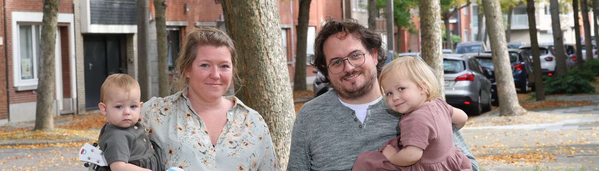 Familiefoto met Hanne en Nathan en kinderen