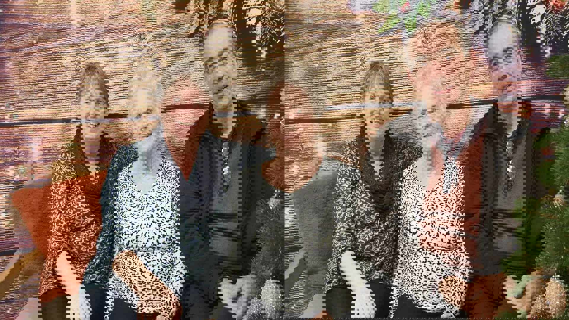 Dirk en Francine met mama: zorgen voor jong en oud