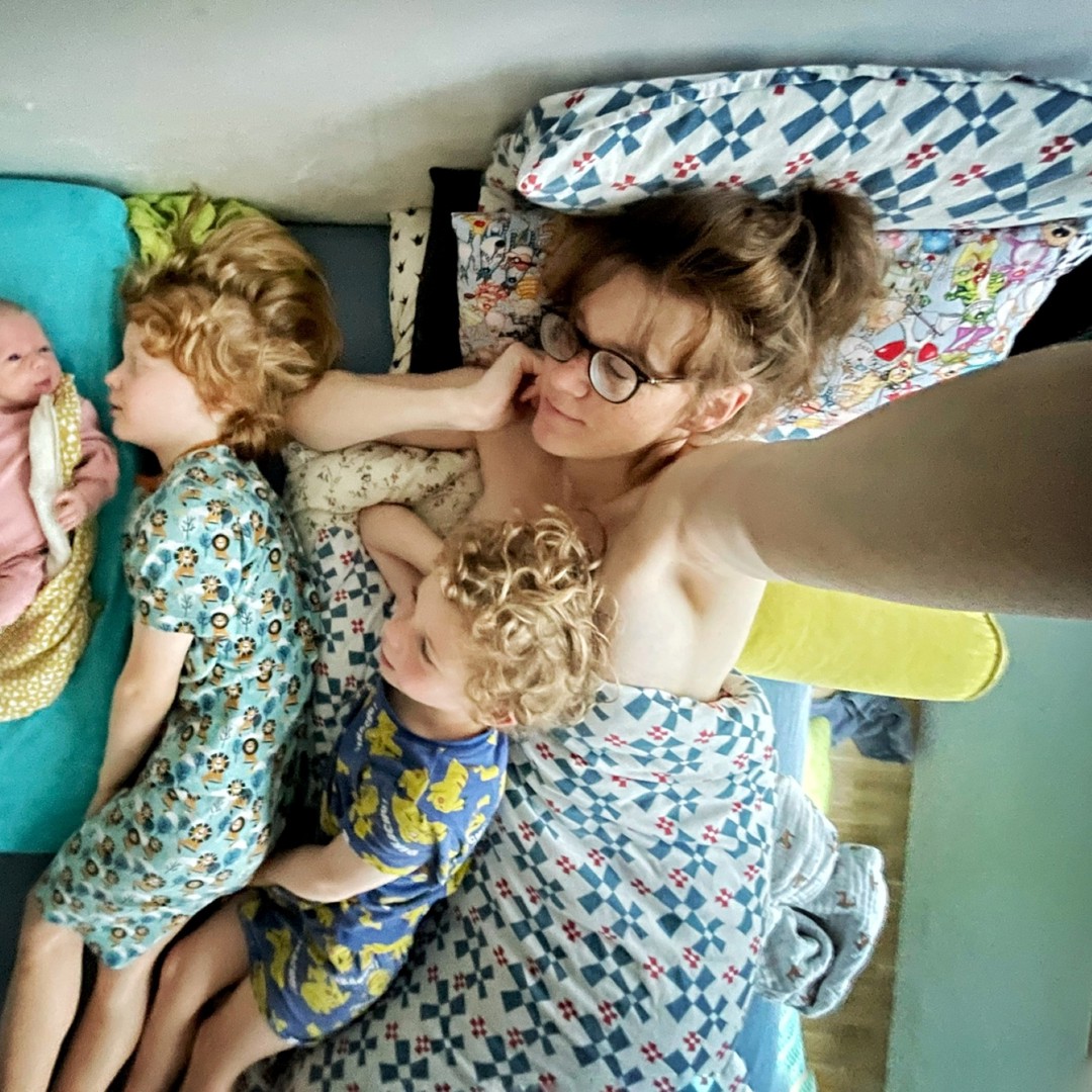 Mama Baby Kind Bed Slapen