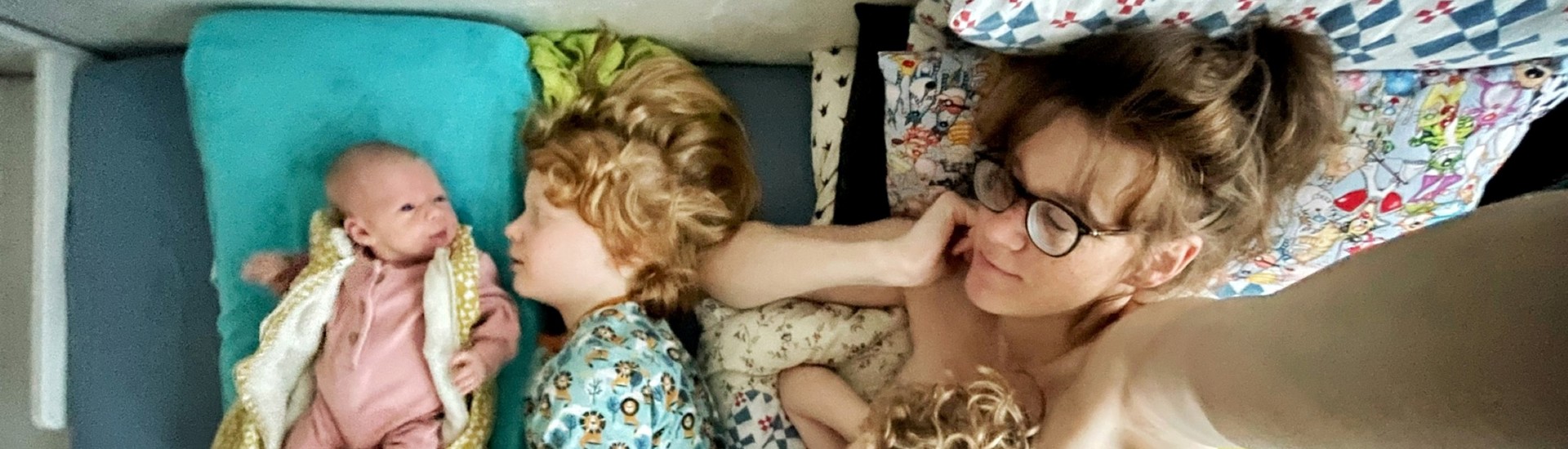 Mama Baby Kind Bed Slapen