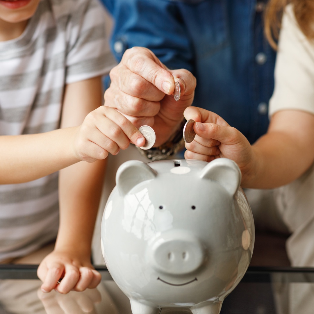 Geld Besparen Centen In Spaarpot