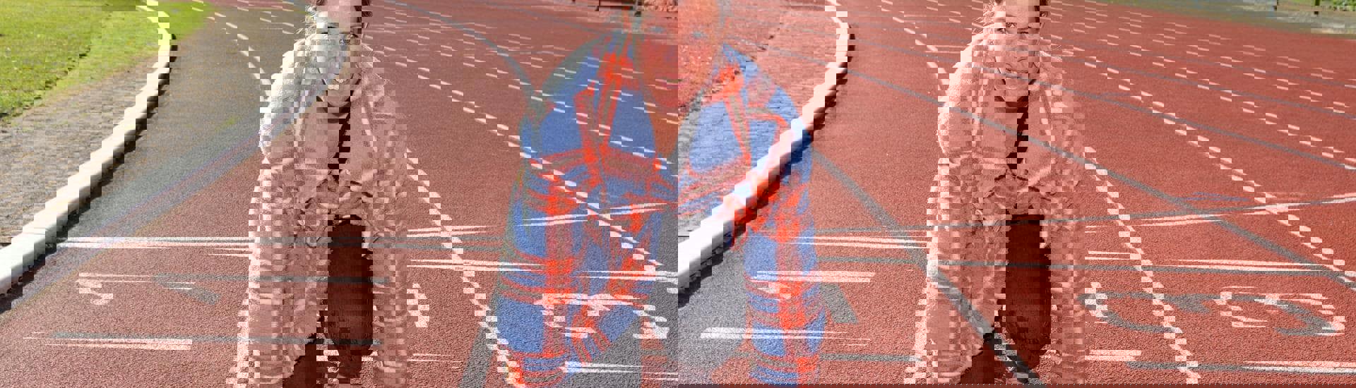 Voormalig topatlete Hanna Mariën op ateletiekbaan