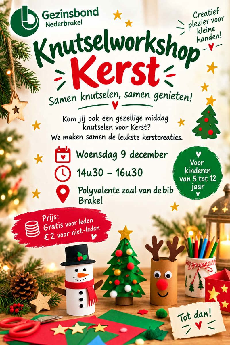 Knutselworkshop Kerst
