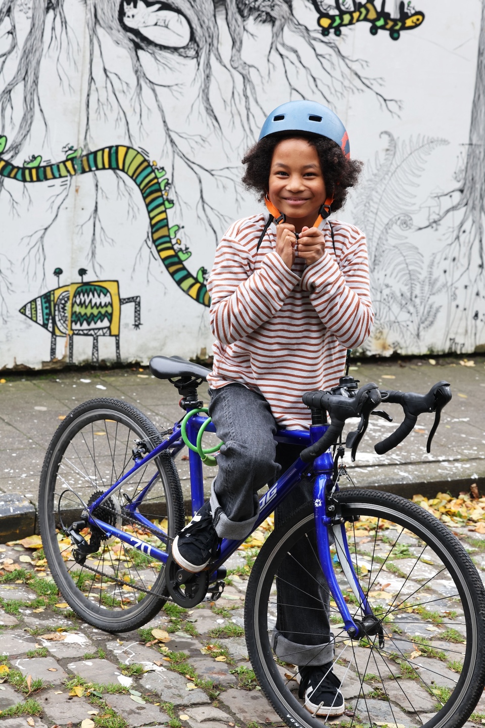 Straatpraat Fietsertjes Naomi over veilig in het verkeer