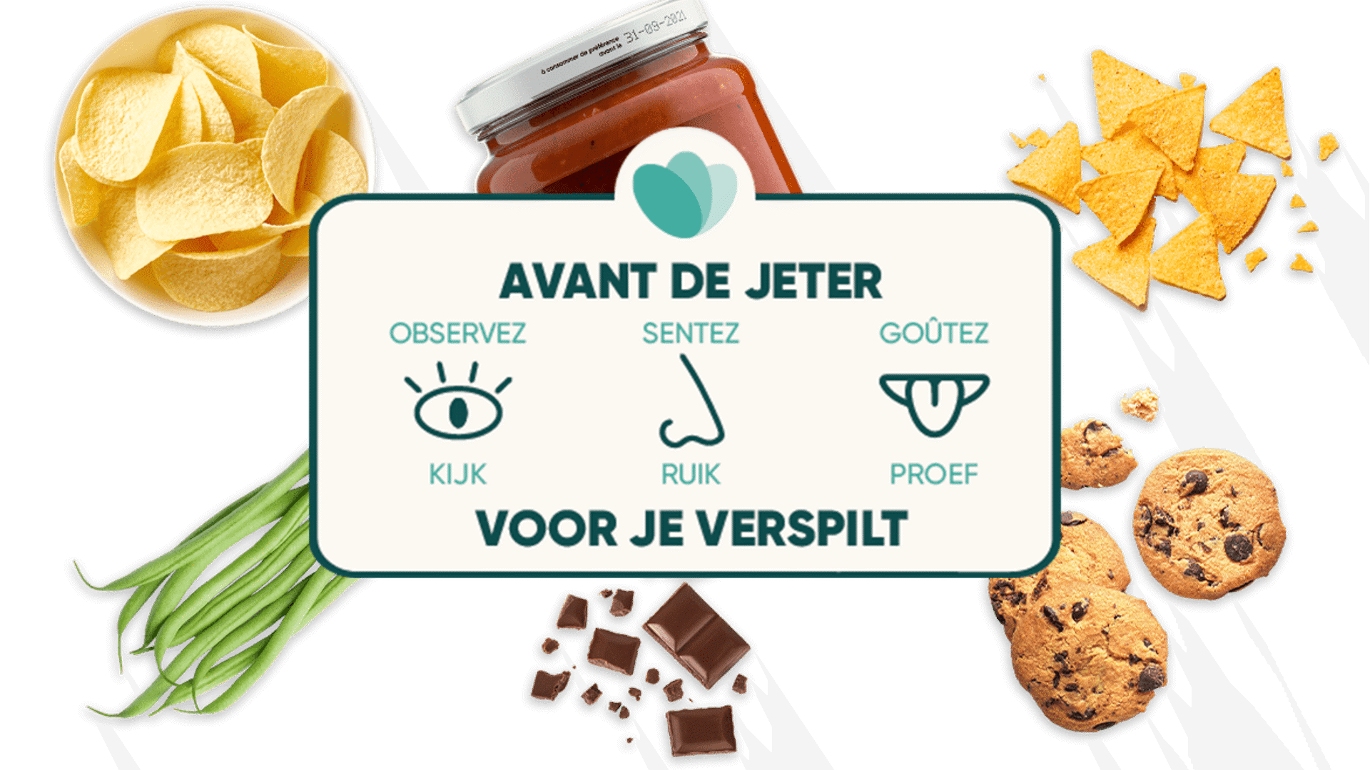 voedselverspilling: kijk, ruik, proef