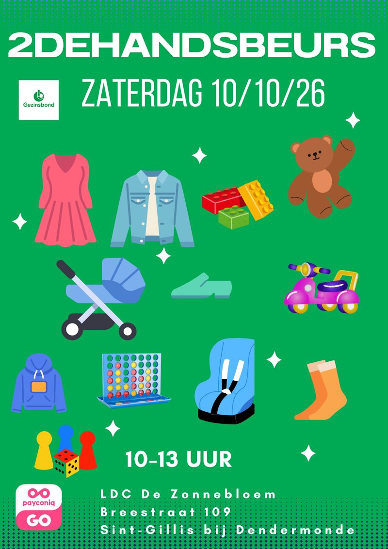 56ste Tweedehandsbeurs voor Babyartikelen, Baby- en Kinderkleding tot 15 jaar en speelgoed