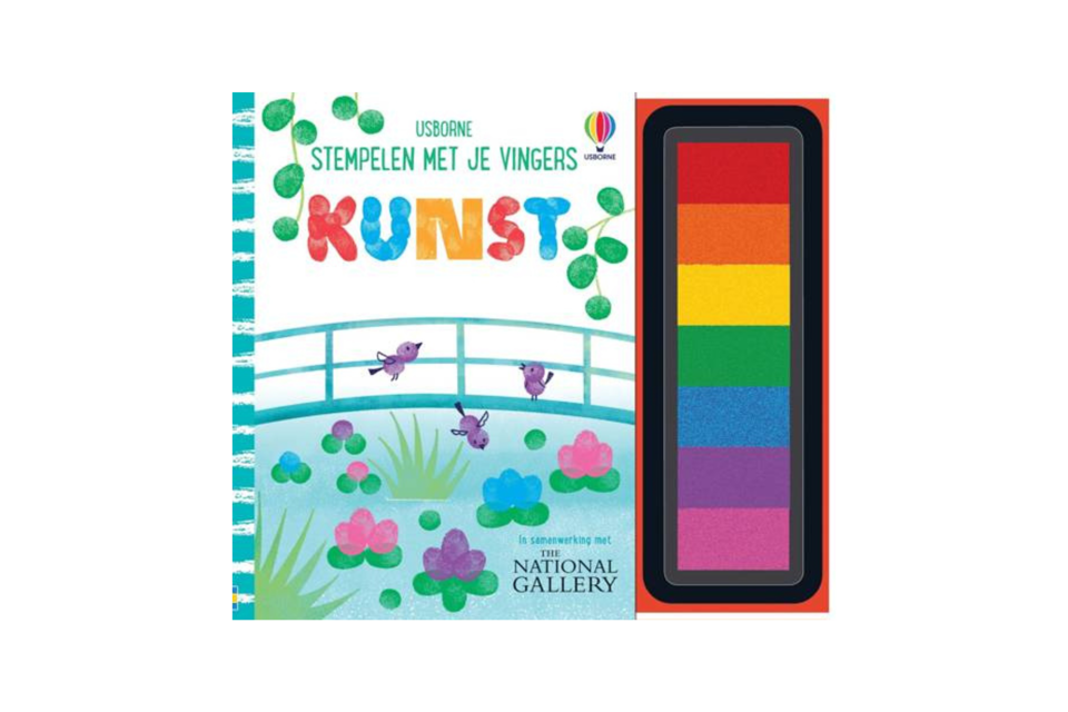 Stempelen Met Vingers Kunst