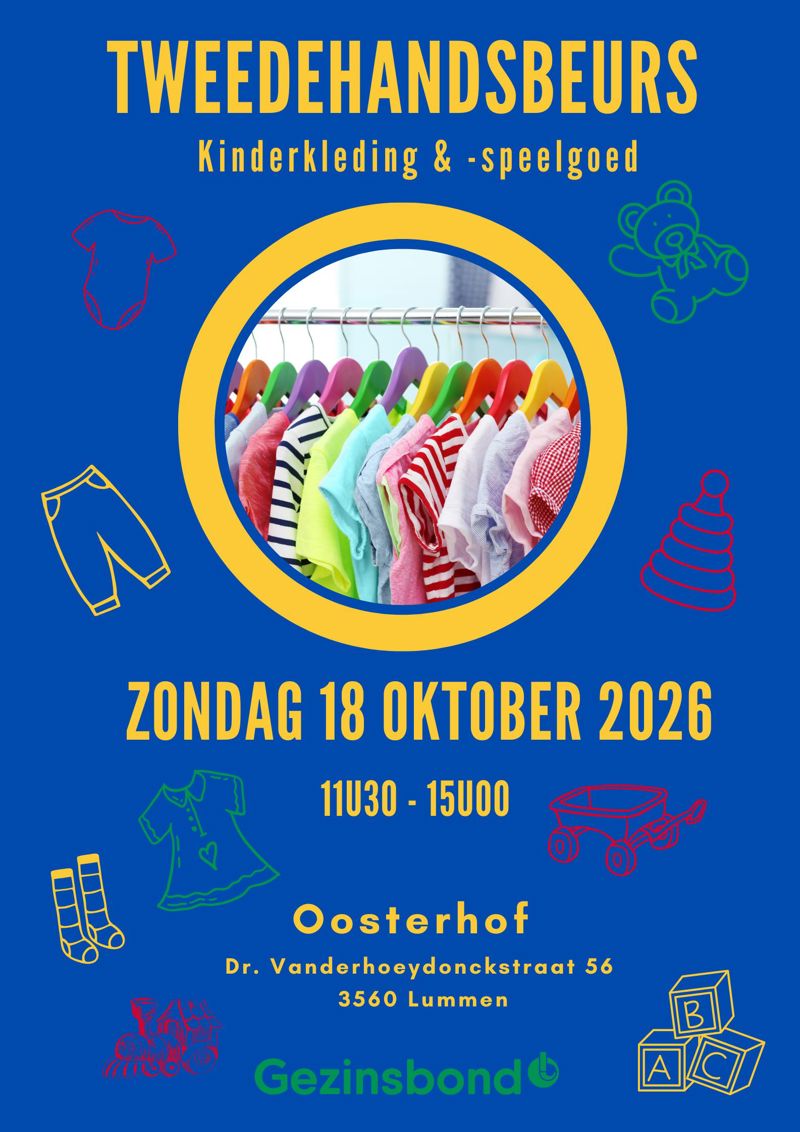 Tweedehandsbeurs - kinderkleding & speelgoed