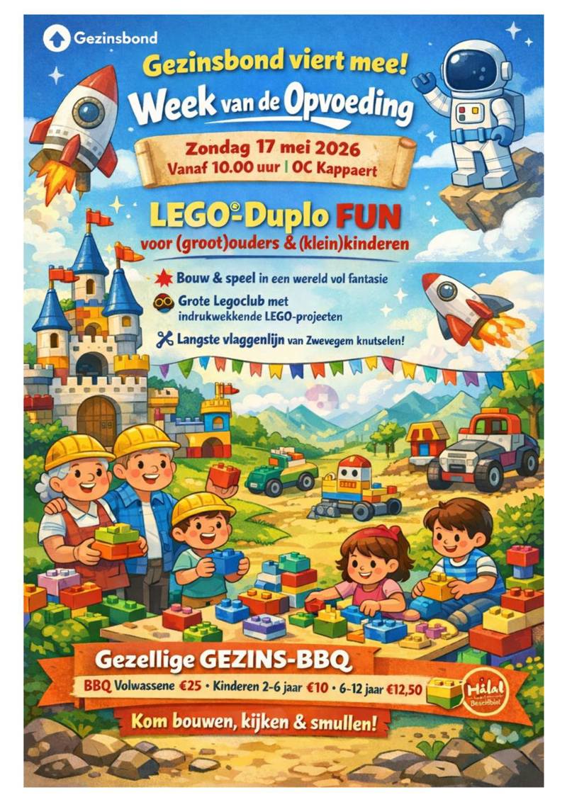 Gezinsbond viert mee! Week van de Opvoeding.
