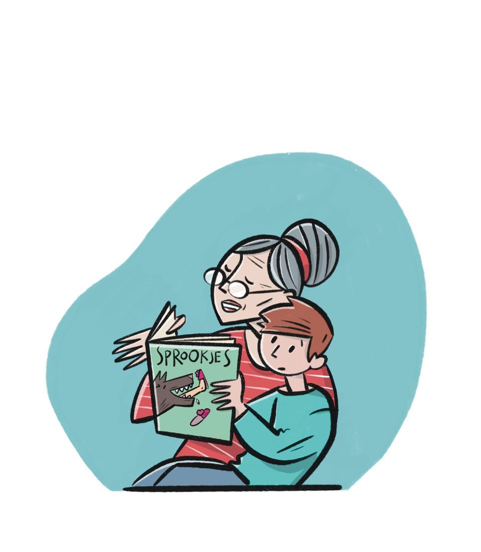 Voorlezen En Co - op vakantie bij oma en opa - illustratie: Stef Rymenants