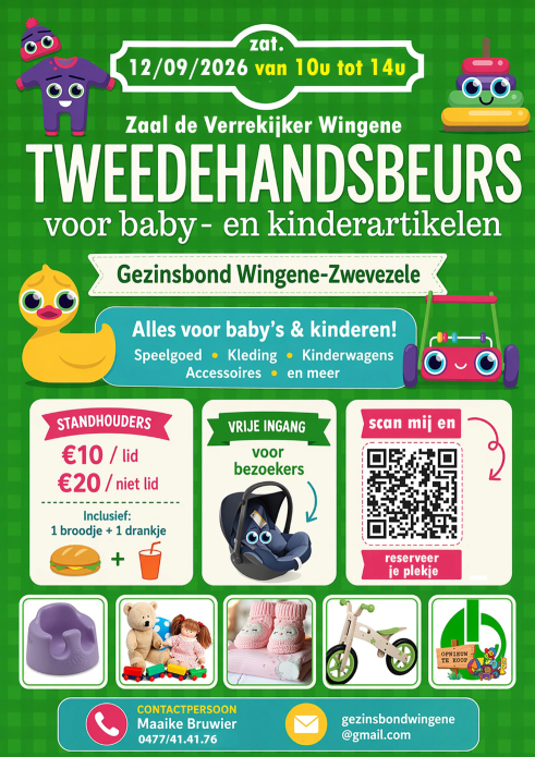 Tweedehansbeurs voor kinderartikelen - Wingene