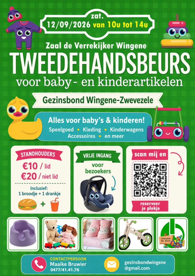 Tweedehansbeurs voor kinderartikelen