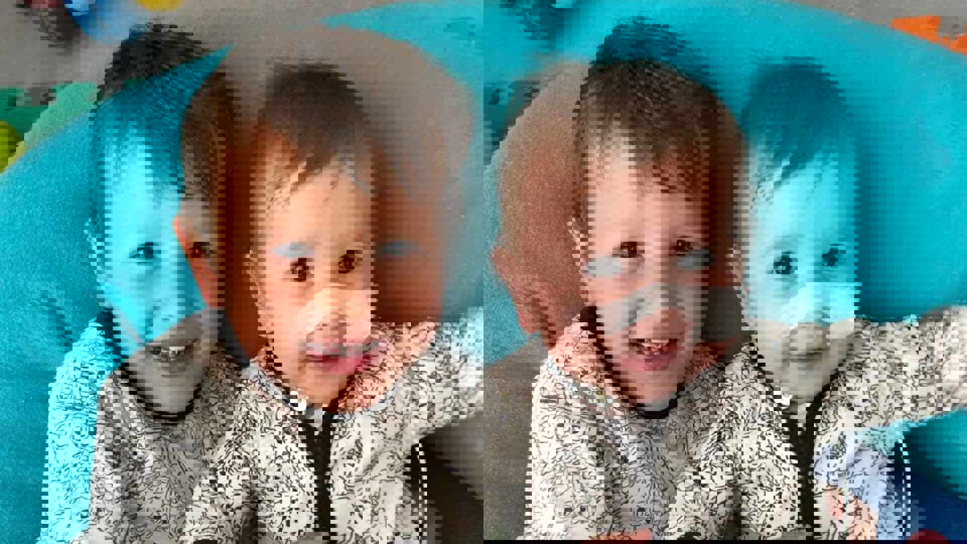 Zieke baby Feli en broer Milas