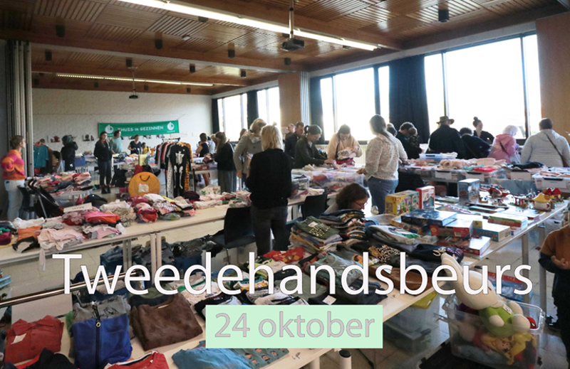 Tweedehandsbeurs voor kinderartikelen, speelgoed, kleertjes, ...