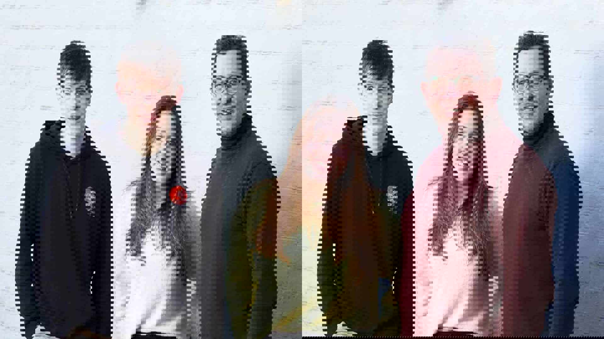 Groepsfoto familie mama Sofie met jongdementie