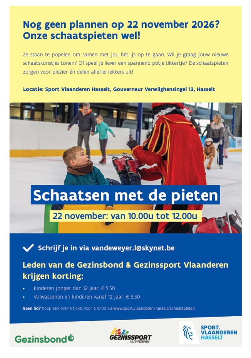 Schaatsen met de Pieten