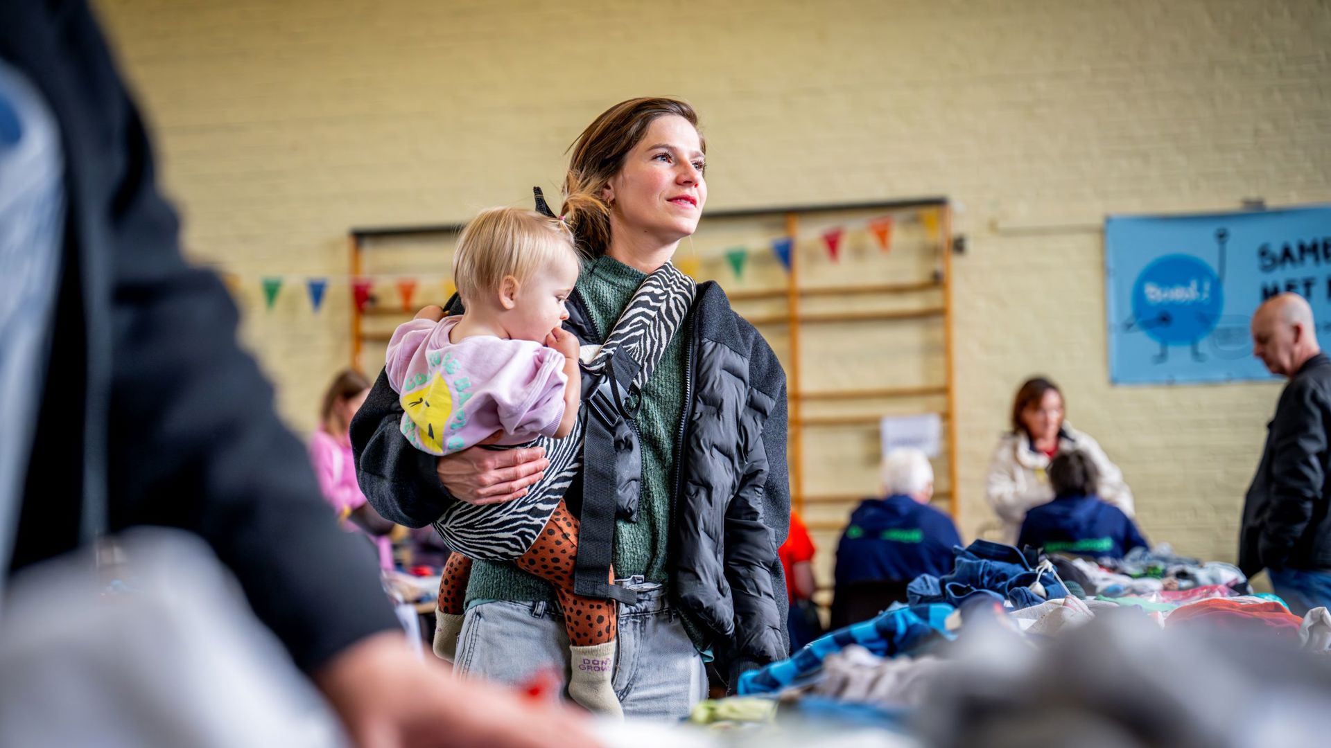 Tweedehandsbeurs 2HB Mama Peuter Jan Crab