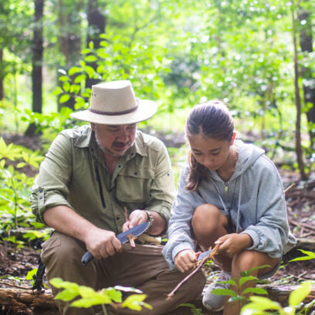 Workshop Bushcraft: mes- en vuurtechnieken