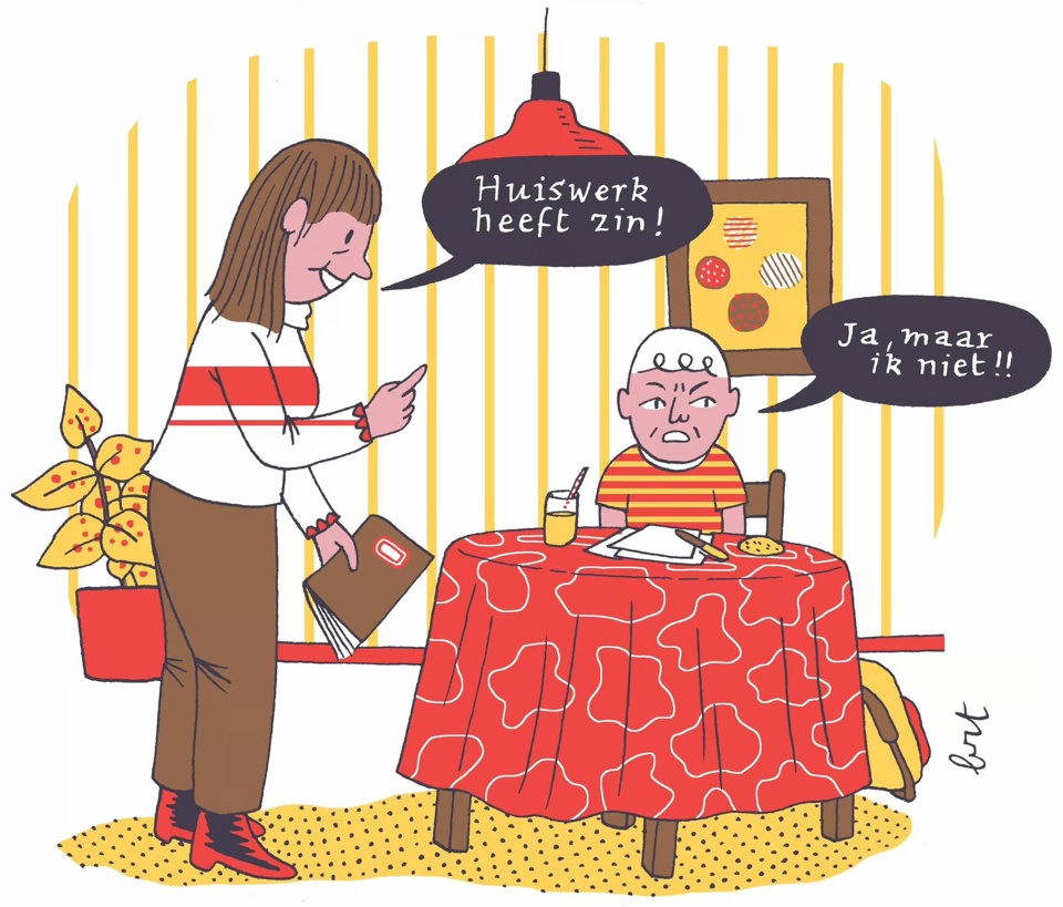 Huiswerk Cartoon 2 Hoe kan ik mijn kind helpen met school?