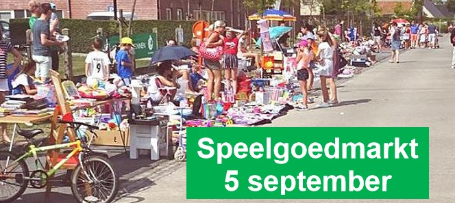 SPEELGOEDMARKT 5 september 2026 van 14u tot 17u - Beveren (Leie)