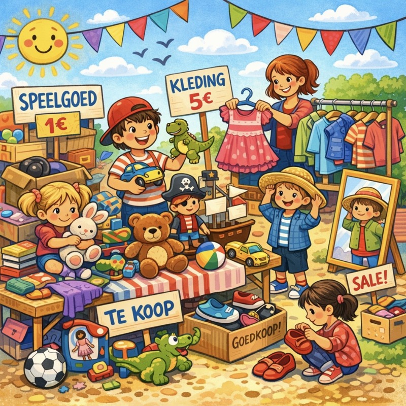 Grote tafelverkoop van kinderartikelen - inschrijving vanaf 3 oktober