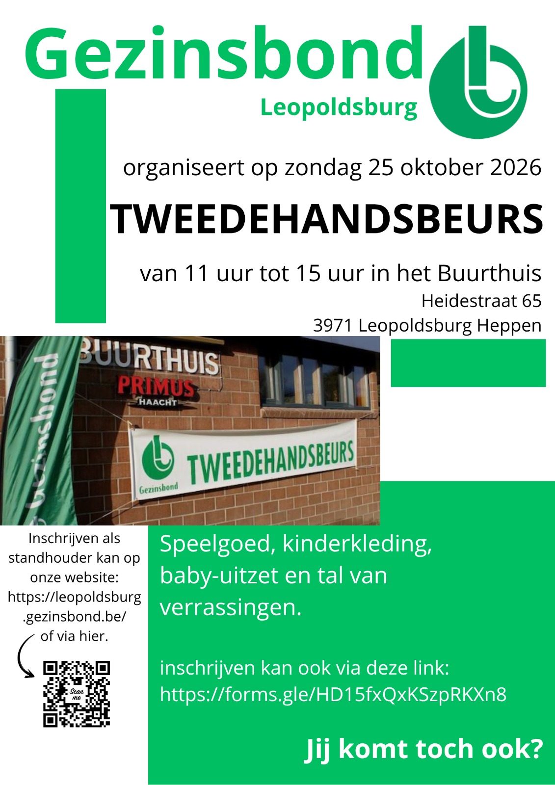 Tweedehandsbeurs Heppen zondag 25 oktober