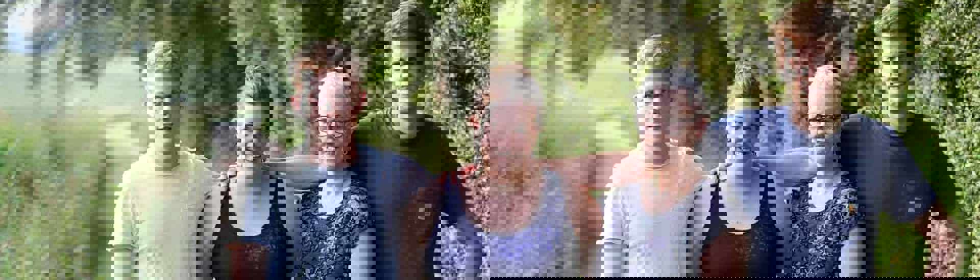 Jonge mantelzorger Silke met familie