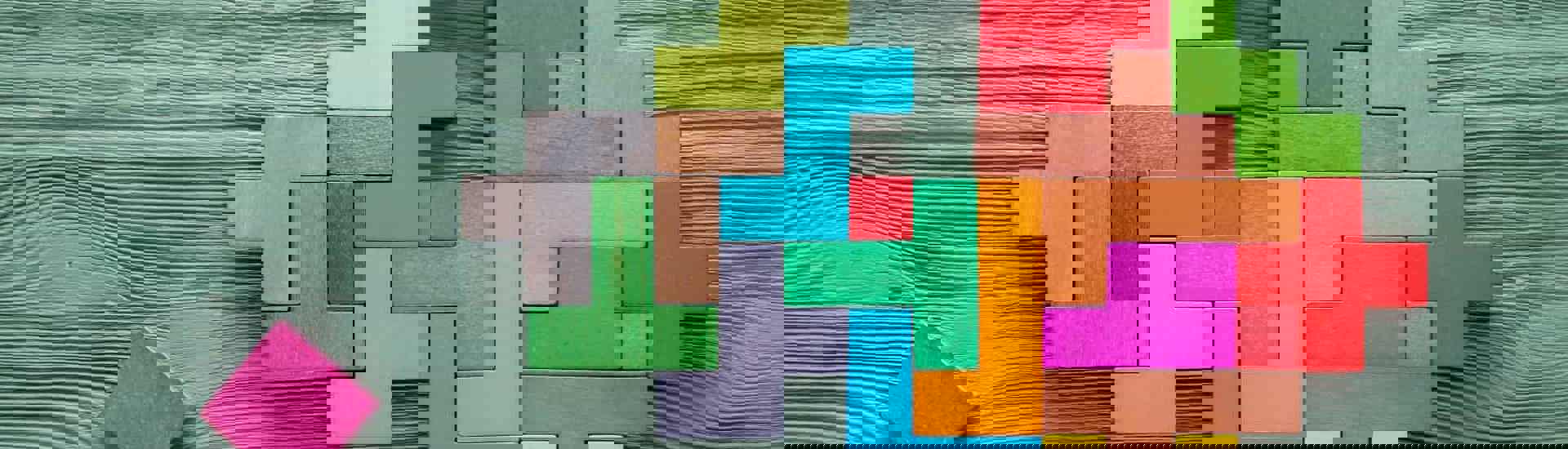 Visuele voorstelling van hormonen met blokjes