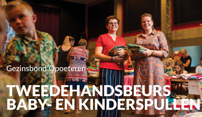 Tweedehandsbeurs voor baby- en kinderspullen/kleding