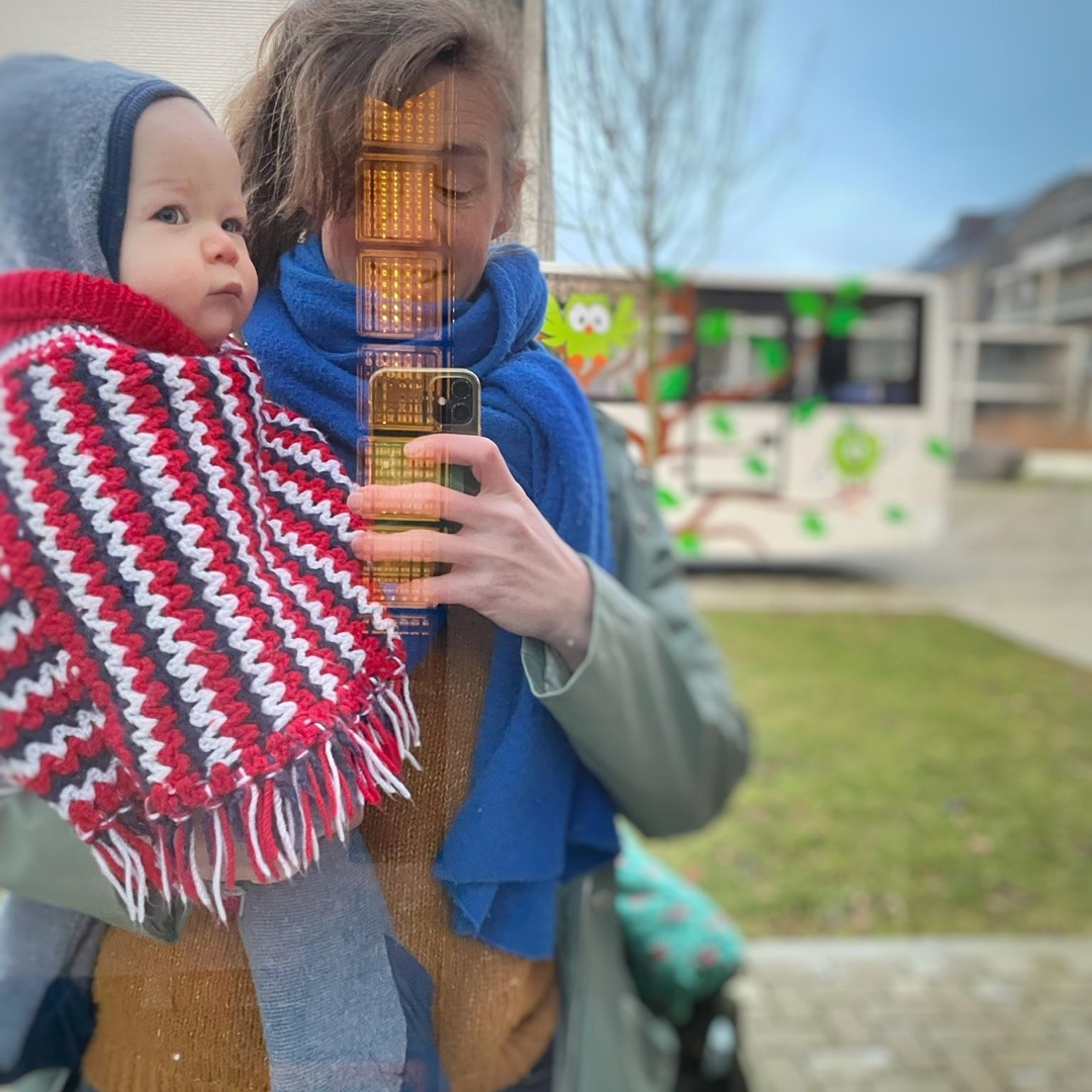 Wennen Creche Rustig Tempo Mama Baby Selfie