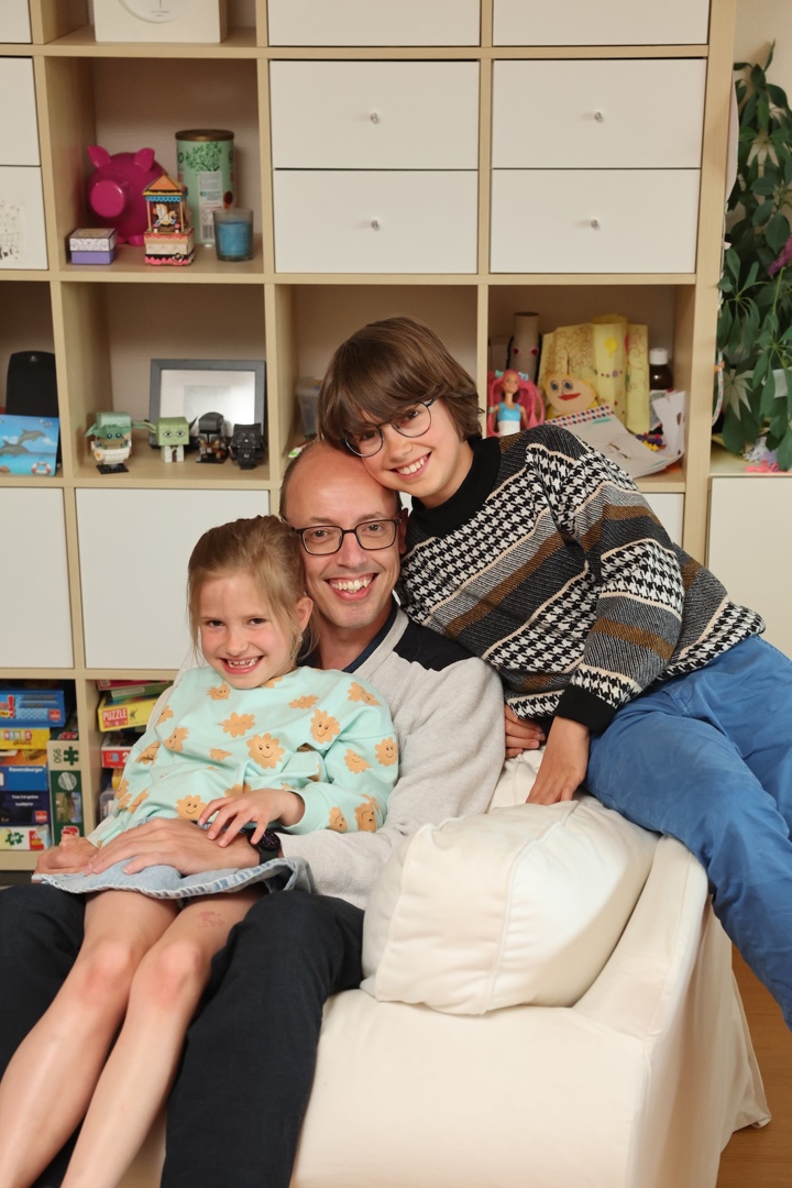 Gezin van alleenstaande papa Philip 