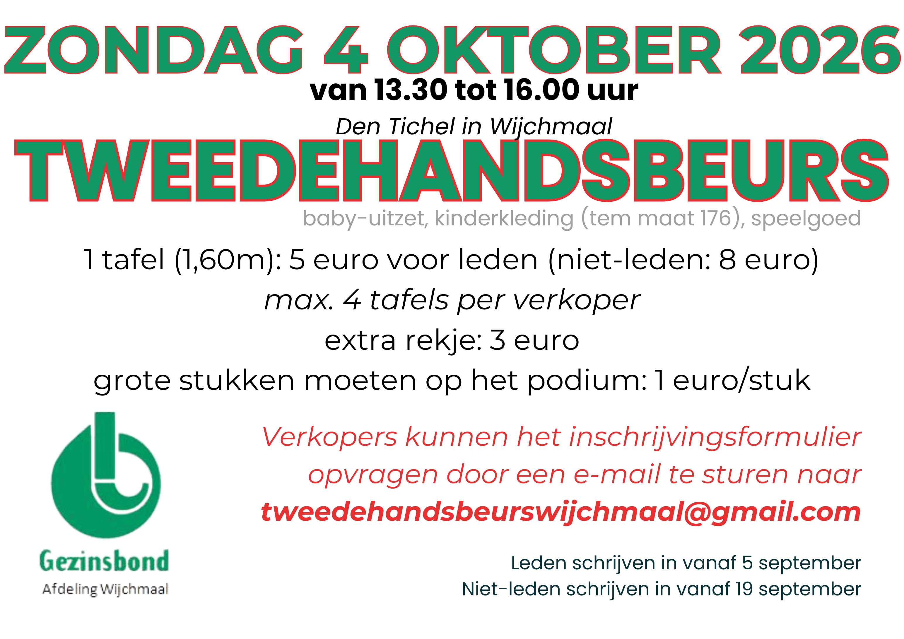 Tweedehandsbeurs - Wijchmaal