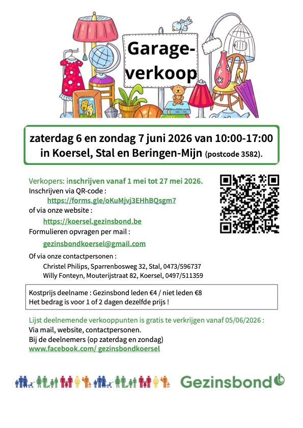 Garageverkoop in Koersel