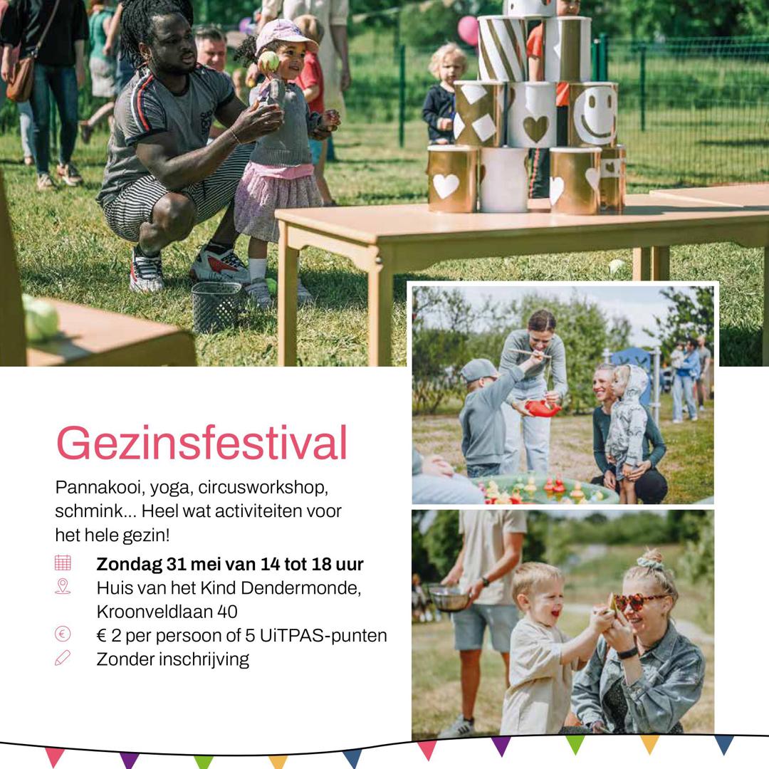 Gezinsfestival Week van de opvoeding i.s.m. Het Huis van het Kind