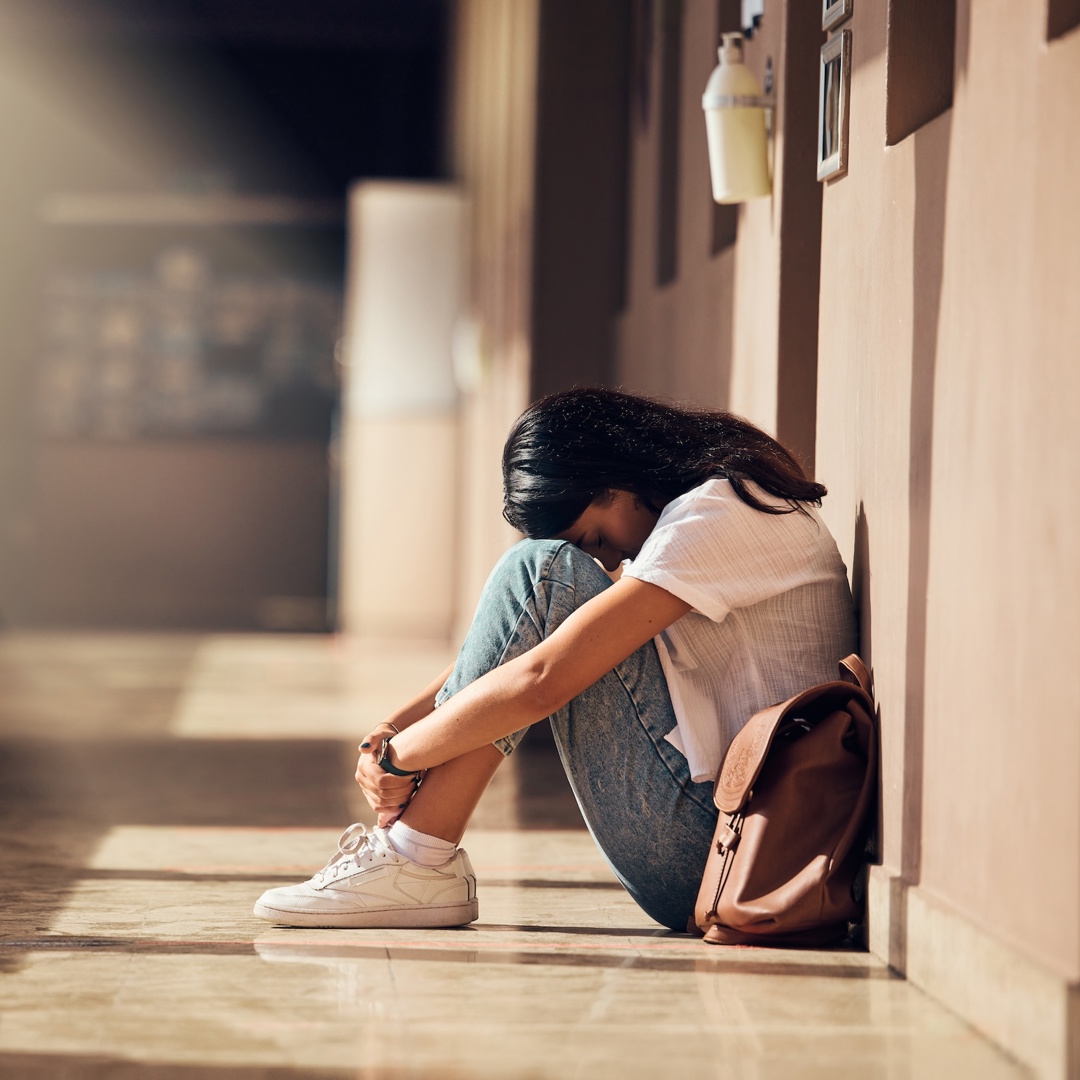 Bang meisje mist schoolmotivatie