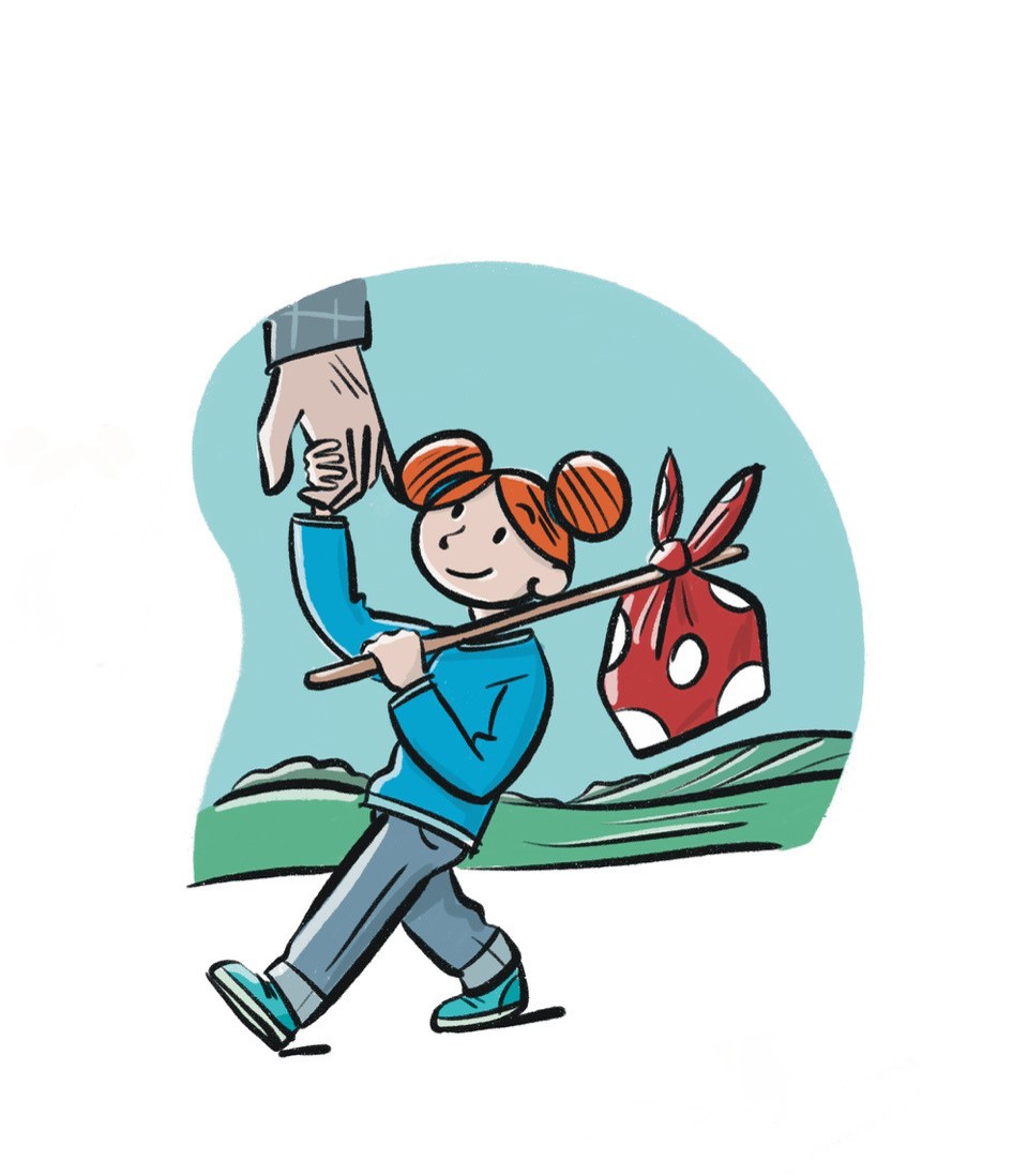 Uitstapjes - op vakantie bij oma en opa - illustratie: Stef Rymenants
